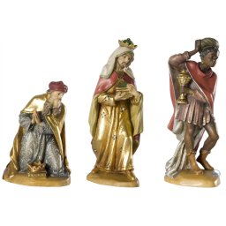 Scultura in legno 3 Re Magi color