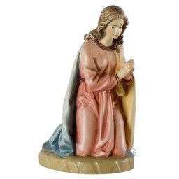 Scultura in legno Maria color
