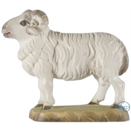 Scultura in legno Montone color