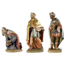 Scultura in legno 3 Re Magi color