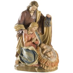 Scultura in legno Gruppo S.Famiglia color
