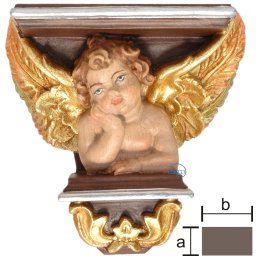 Mensola par.Raffaello(a x b superficie dappoggio) color