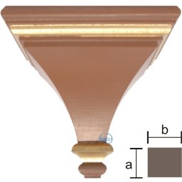 Scultura in legno Mensola per parete color