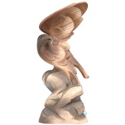 Scultura in legno Aquila color