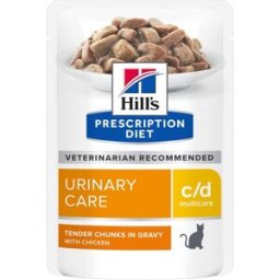 HILLS Hill's Prescription Diet c/d Urinary Care Multicare Alimento Umido per Gatti 85G