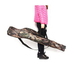 Trade Shop - Borsa Fodero Porta Canne Portacanne Da Pesca A 2 Scomparti 130 Cm Mimetico -