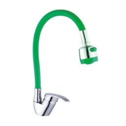 Trade Shop - Miscelatore Rubinetto Lavabo A Doccia Doccetta Per Casa Cucina Flessibile Verde -
