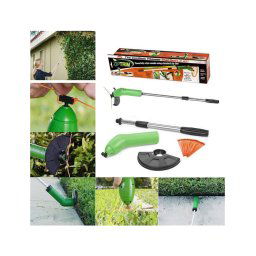Trade Shop - Decespugliatore Portatile A Pile Tagliabordi Rasaerba Con Asta Di Prolunga -