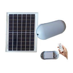 Trade Shop - Applique Plafoniera 12w A Led Tartaruga Con Pannello Solare Esterno Giardino -