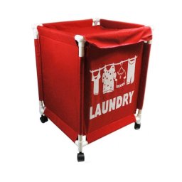 Trade Shop - Carrello Per Biancheria Cesta Portabiancheria Con Ruote Cesto Bagno Lavanderia -