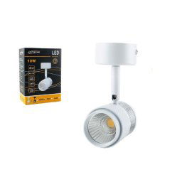 Trade Shop - Applique Led Cob 10w Faretto Staffa Orientabile Lampada Soffitto Parete F10w-1a - -bianco Caldo -