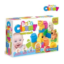 Trade Shop - Baby Clemmy Happy Animals Giocattoli Per L'infanzia Mattoncini Colorati Animali -