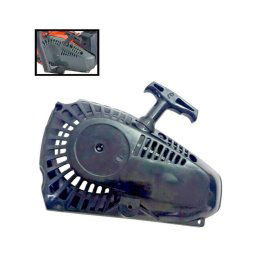 Trade Shop - Starter Avviatore Per Motosega A Scoppio 25cc Accensione Ricambi Universale Nero -