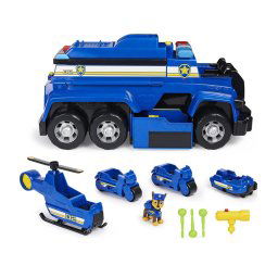 Trade Shop - Mega Camion Della Polizia Paw Patrol 5 In 1 Di Chase Con Luci Ed Effetti Sonori -