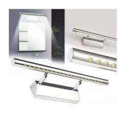 Trade Shop - Applique Lampada Per Specchio Bagno Da Parete Con 30 Led Luce Bianco Freddo -