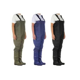 Trade Shop - Scafandro Da Pesca Stivali Coscia Tuta Waders Caccia Agricoltura Impermeabile - 45
