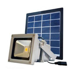 Trade Shop - Faro Led Con Pannello Solare Per Illuminazione Esterna Con Batteria Integrata 2w -
