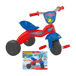 Trade Shop - Triciclo Bicicletta Scooter 3 Ruote Con Pedali Bambino Baby Spider Man Tombolino -