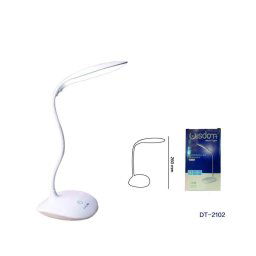 Trade Shop - Lampada Da Tavolo Led Usb Ricaricabile Dimmerabile Touch Design Moderno Dt-2102 -