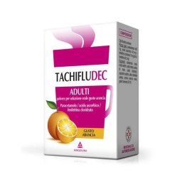 Tachifludec 10 bustine gusto arancia per influenza e raffreddore