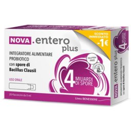 Nova argentia Nova Entero Plus 4 Miliardi di Spore 20 Flaconcini Da 5 ml