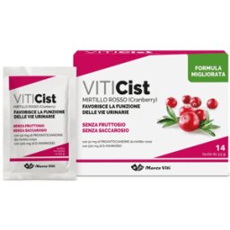 Marco Viti Viti Cist Mirtillo Rosso Senza Fruttosio Integratore Vie Urinarie 14 Bustine