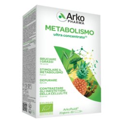Arkopharma Arkofluidi Metabolismo Bio Integratore Detox 20 Flaconcini
