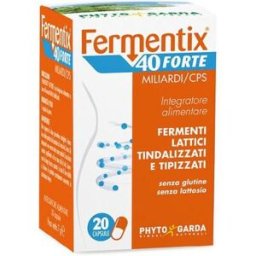 Fermentix 40 Forte Integratore con 40 Miliardi di Fermenti Lattici 20 Capsule