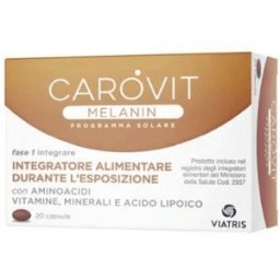 Carovit Melanin Integratore per la Sintesi di Melanina 20 Capsule