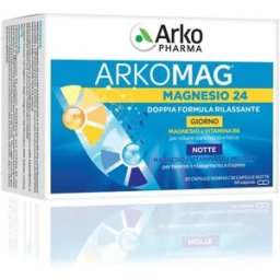 Arkopharma Magnesio 24 Giorno E Notte Doppia Azione Integratore Rilassante 60 Capsule
