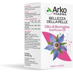 Arkocapsule Olio di Borragine Bio Integratore per la Pelle 60 Capsule