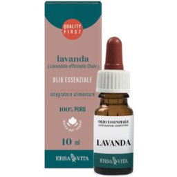 Erba Vita Olio Essenziale Lavanda Integratore Rilassante Per L'Umore 10 Ml