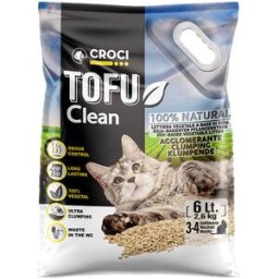 CROCI Lettiera per Gatto Tofu Clean 6L