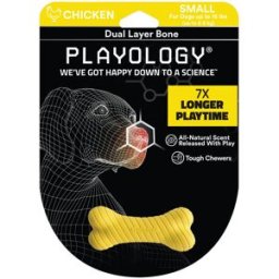 PLAYOLOGY Cane Gioco Osso Aroma Pollo S