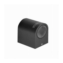 Trade Shop - Applique Esterno Parete Facciate Giardino Lampada Muro Attacco Gu10 Ip54 Gn-wl061 - Nero