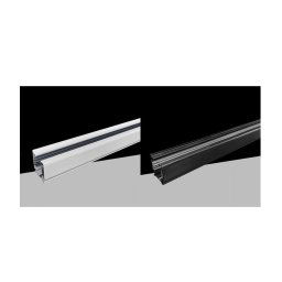Trade Shop - Binario Trifase Bianco Nero Da 2 Metri Sistema Di Illuminazione Faretto Gf016-2m -
