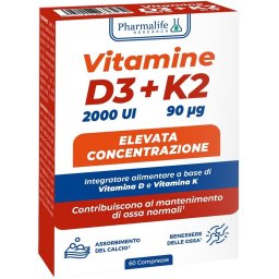 Vitamine D3+K2 elevata concentrazione 60 compresse