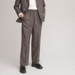 LA REDOUTE COLLECTIONS Pantaloni larghi a quadri, misto lana