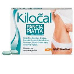 Kilokal pancia piatta 15 compresse integratore dimagrante antigonfiore - Pool Pharma Srl