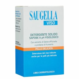 Saugella Viso Detergente Solido Sapone Ph Fisiologico Pelle Delicata 100 G
