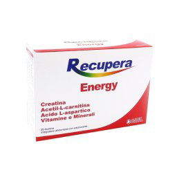 Recupera Energy integratore per ridurre stanchezza e affaticamento 20 bustine