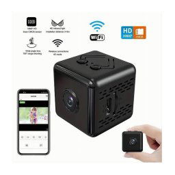 Trade Shop - Micro Camera 1080p Hd Wifi Mini Ip Telecamera Nascosta Videocamera Magnetica X9 -