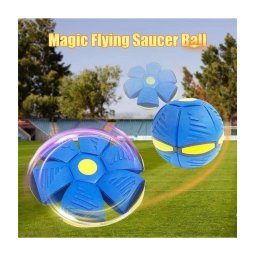 Trade Shop - Palla Magica Volante Si Trasforma In Frisbee Con Luce Led Per Bambini Animali -