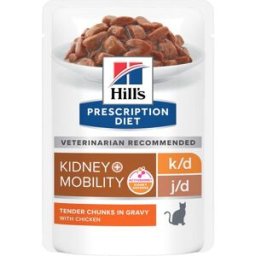 HILLS Hill's Prescription Diet k/d Kidney + Mobility Multipack 12X85G Alimento Umido per Gatti 12x85G