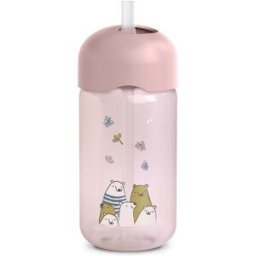 Tazza Con Cannuccia Suavinex My Family Rosa