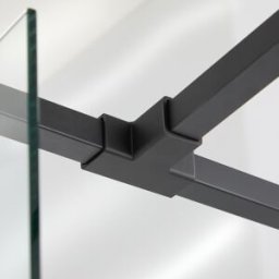 HudsonReed Connettore Moderno Quadrato a T per Braccio di Supporto Doccia Nero