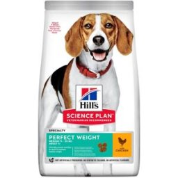 HILLS Hill's Science Plan Perfect Weight Medium Alimento per Cani con Pollo 2KG