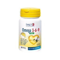 Longlife omega 3-6-9 vegan integratore per benessere cardiovascolare 60 perle