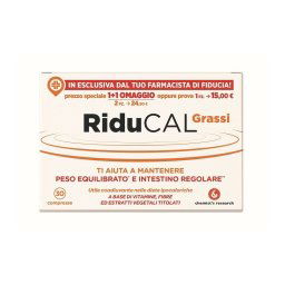 Riducal Grassi integratore alimentare per il controllo del peso 30 compresse