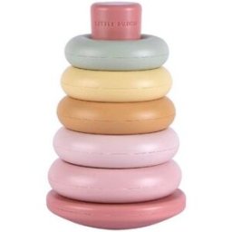 Anelli impilabili in plastica Little Dutch Rosa